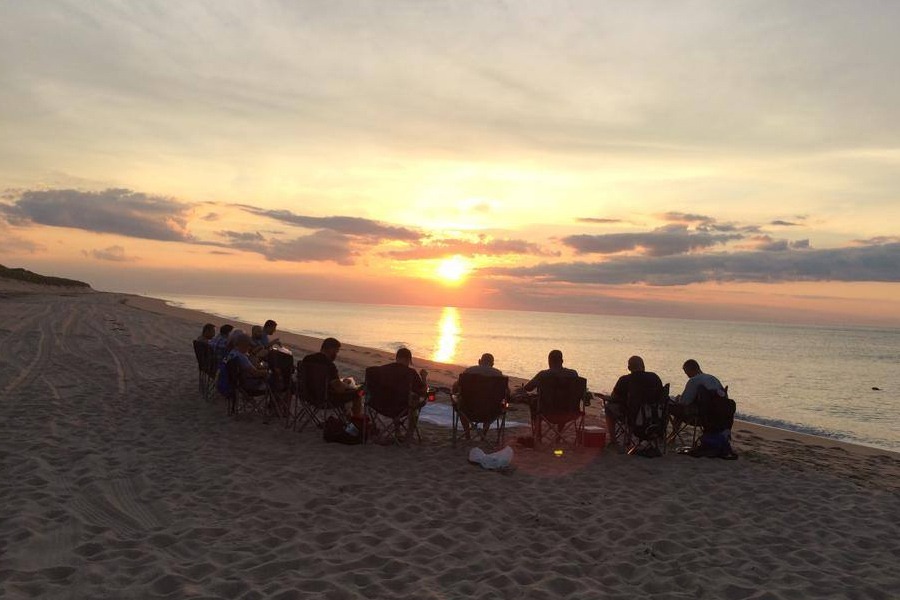 Sunset on the beach